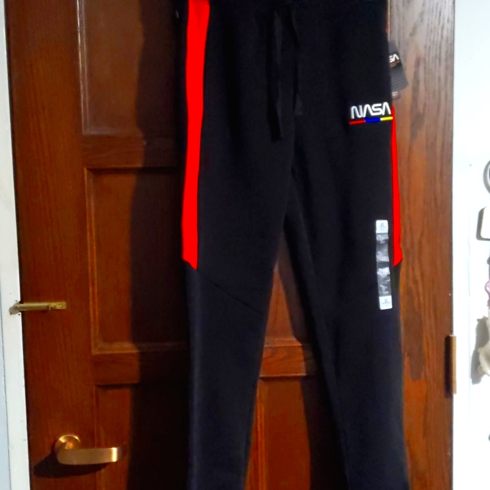NWT Black Nasa Sweatpants